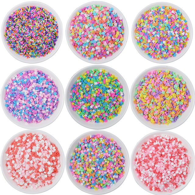 20g Fake Sprinkles for Slime accessories Clay Filler DIY Fluffy slime  Supplies chocolate Cake Dessert Mud